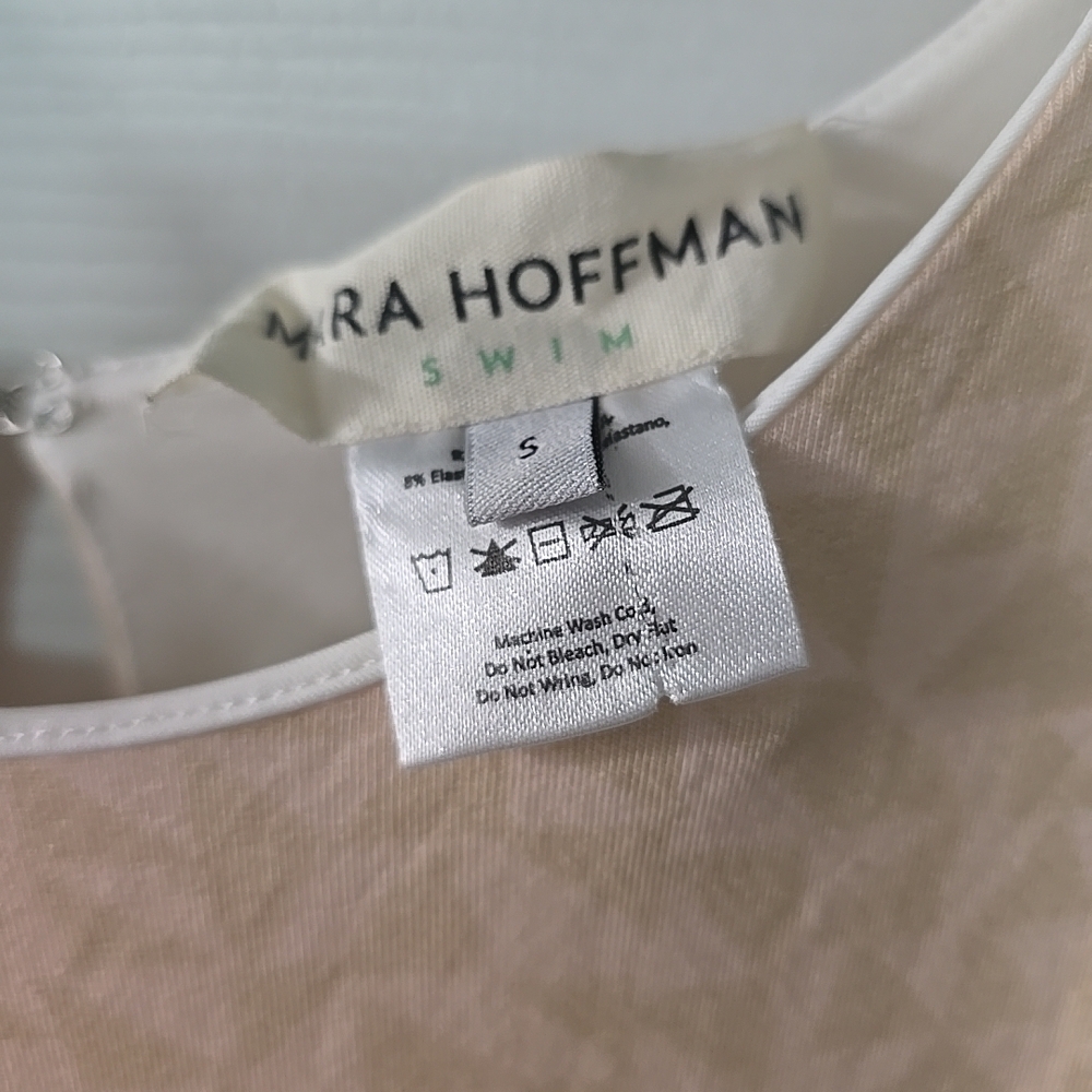 Mara Hoffman Swim Dress Soft Modal Sz S Maxi pink Pastel Succulents Aloe Print - Picture 6 of 7